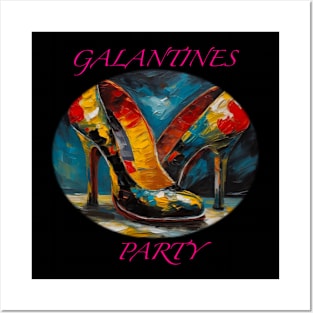 Galentines part hand painted shoes Posters and Art